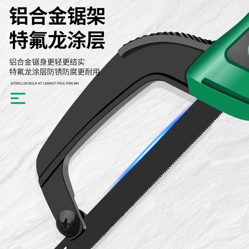 Baolian Handmade Hacksaw Hand Saw Wood Handheld Saw Artifact Household Small Saw Iron Saw Frame Bar Metal Cutting Saw