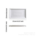 Nordicins high-value rectangular western food plate restaurant for homecasual pure white flat plate serving plate dessert plate