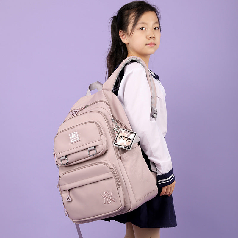 New 1-6 grades backpack large capacity lightweight primary school bag men's and women's nylon versatile school backpack