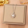 8442 pearl conch gold necklace