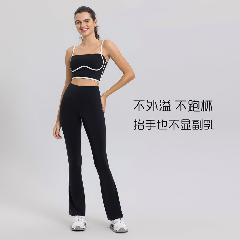 New color block adjustable sports tank top - high elasticity, breathable yoga top - women's summer fitness top dss114