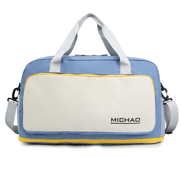 Large capacity Oxford cloth travel bag, wet and dry separation fitness bag, light men's and women's same style, business cover, tie rod luggage