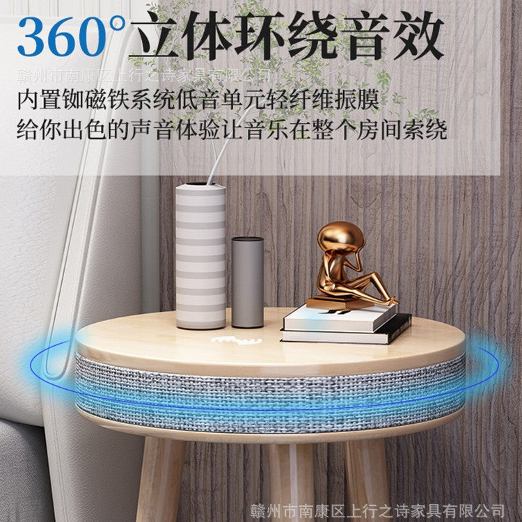 2023 bluetooth speaker smart export source factory wireless charging nordic style dropshipping creative coffee table audio furniture