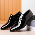 Men's leather dress shoes - new business casual style, breathable, pointed toe, perfect for spring/autumn, british & korean style, groom's wedding shoes