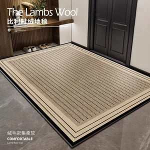 Entry door floor mat, stain-resistant, no-wash, simple and high-end door mat, for home non-slipabrasion resistant carpet foot mat, can be cut