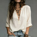 independent station fashion cross-border multi-color multi-code in stock casual style women's shirt best selling