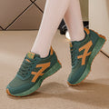 plus size women's shoes new arrival breathable leather sneakers women's korean version thick solecasual soft bottom running dad shoes