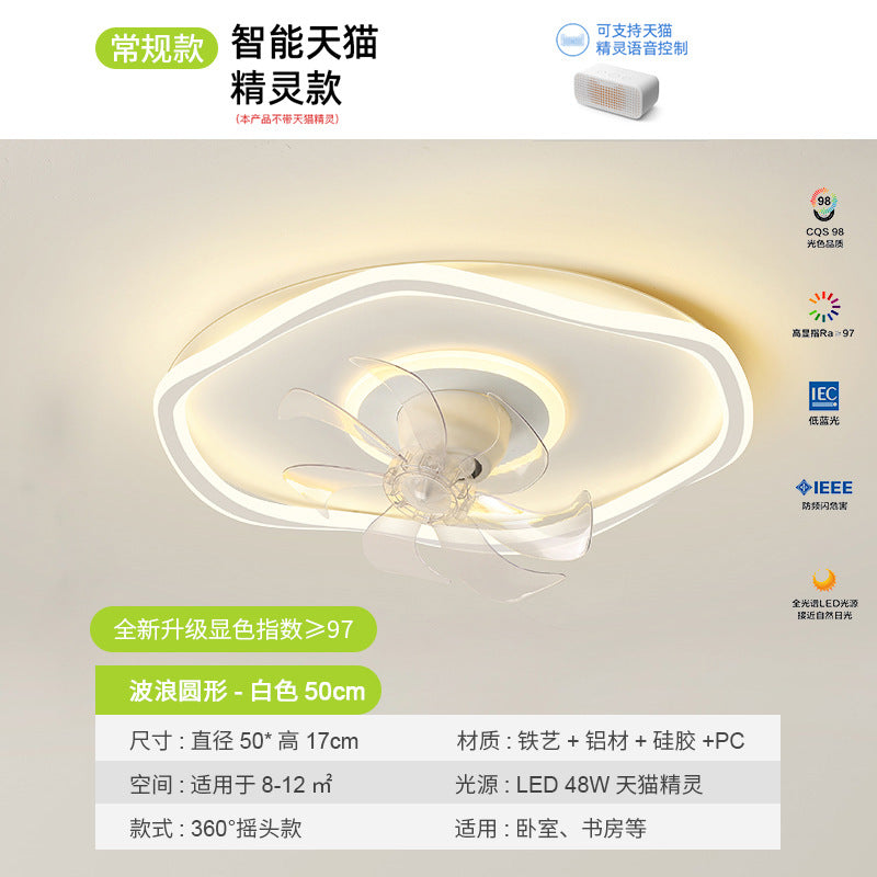 Fan light 2025 new bedroom light ceiling light modern simple eye protection electric fan integrated restaurant Zhongshan lighting
