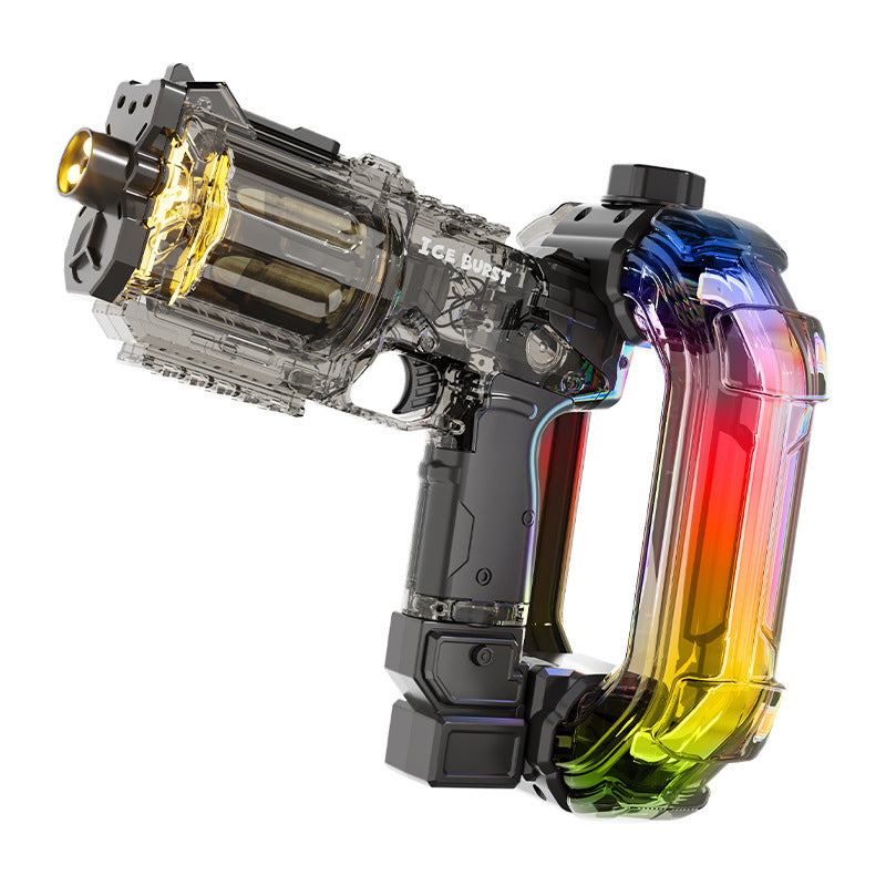 new revolver electric ice blast energy ring fully automatic continuous large capacity cool sound effect lighting water gun