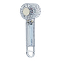 2026 new cross-border ice pack transparent fan - usb mini portable outdoor turbine handheld with carabiner, high wind power