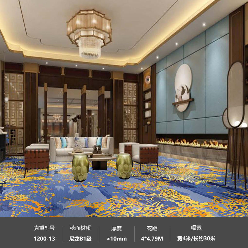 Hotel nylon 1200g banquet restaurant club room ktv suite soundproof commercial carpet thickened