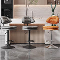 Bar stool, bar chair, front desk cashier swivel chair, adjustable height high stool, home beauty salon barber backrest swivel chair