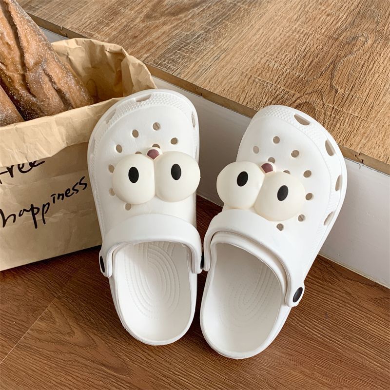 Eva clogs women's summer fun thick sole cute outdoor wear soft sole lightweight beach anti-slip sandals slippers women cartoon