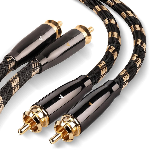 2RCA Lotus Audio Cable Male to Male Mixer Speaker Power Amplifier CD Player TV Audio Cable