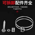 201 stainless steel double wire hose clamp pipe clamp gas pipe fixer water pipe steel structure rubber pipe fixing clamp