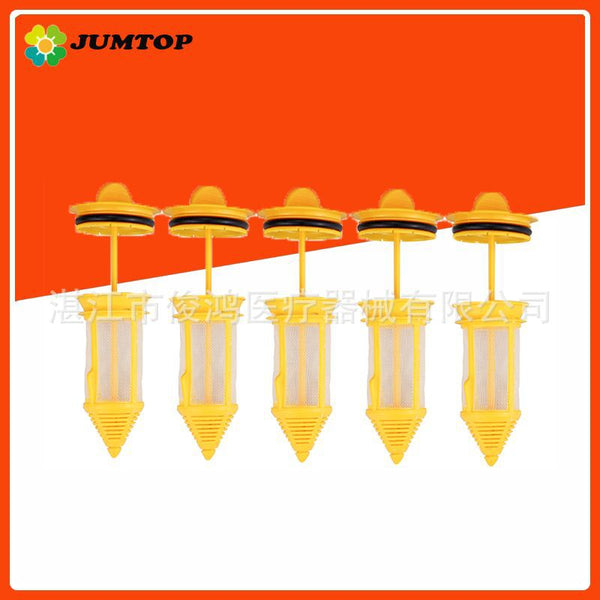 dental chair filter, dental chair strong suction filter mesh, weak suction yellow mesh, a complete set of plastic accessories materials,