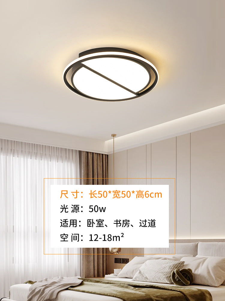 Light luxury atmosphere black living room hall main light Zhongshan home improvement lighting led homestay atmosphere bedroom ceiling light