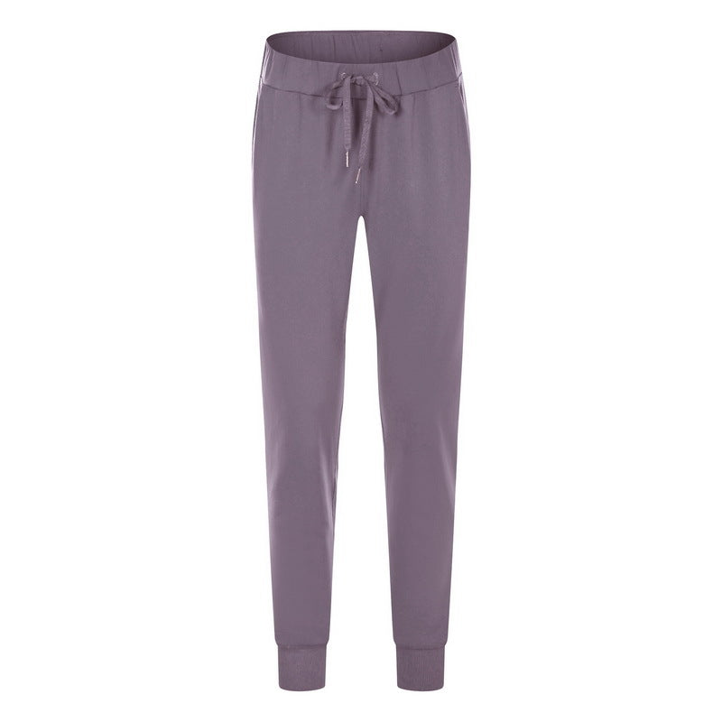 new arrival elastic waist yoga pants casualstraight-leg sports casual elastic leggings nine-point pants for women dp022