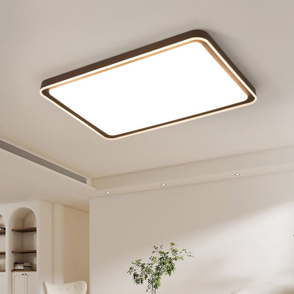 [Wow] Zhongshan Lighting New Chinese Modern Simple Walnut LED Ceiling Light Bedroom Living Room Ceiling Light