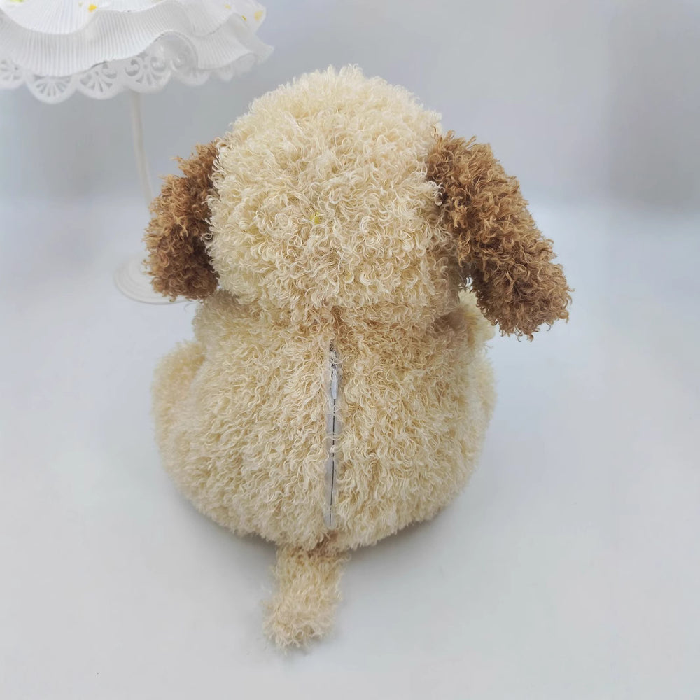 artificial teddy dog doll breathing stuffed toy doll sitting dog kids birthday gift doll
