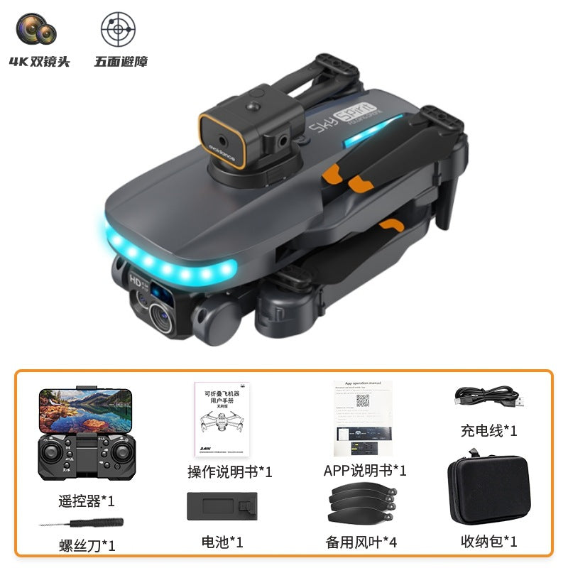 p14 drone - hd aerial photography, foldable quadcopter, optical flow hovering, obstacle avoidance, remote control aircraft toy