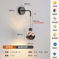 Bedroom bedside wall lamp snow mountain adjustable hand scan sensor living room aisle background wall lamp modern accessible luxury hanging wire lamp