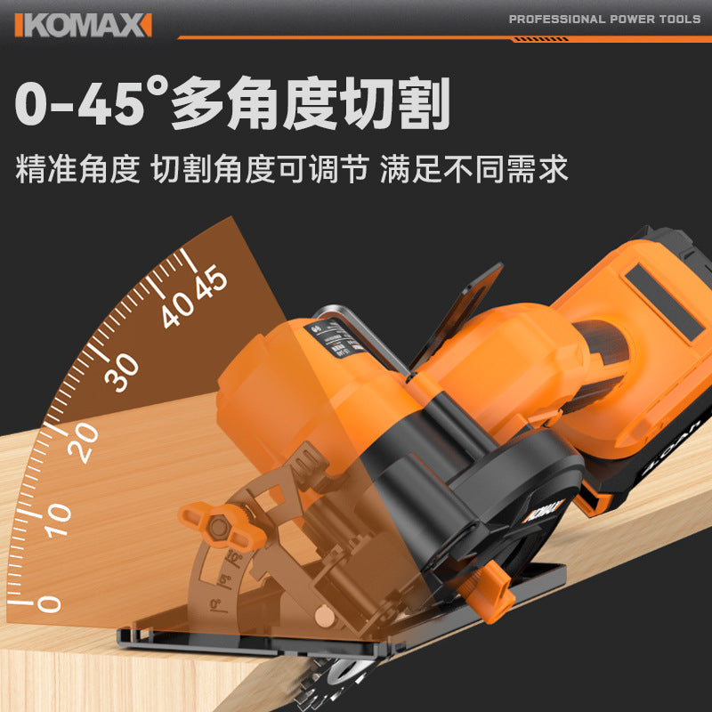 Brushless electric circular saw - cordless power saw for woodworking - circular saw - disc saw - small handheld electric saw - portable cutting machine