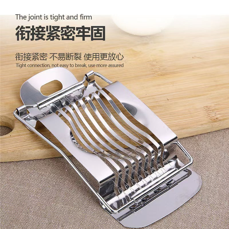 stainless steel egg slicer - multifunctional egg cutter for quick slicing, fancy egg cutting, and fruit slicing