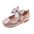 girls' pearlescent princess shoes,  spring/autumn new collection, bowknot pearl soft sole first walking shoes, little girl's dress shoes