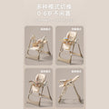 Multifunctional baby high chair - 0-6 years, convertible reclining & foldable, 2-in-1 feeding & rocking chair for infants and toddlers