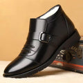 Winternew arrival real soft leather cotton shoes mencasualfashion men's cotton boots middle-aged and elderly easiest for matchheattechfleece-lined dad shoes