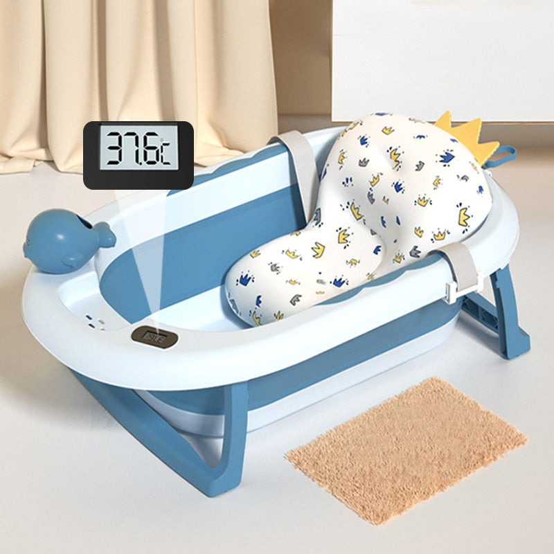 Wholesale baby folding bathtubs - universal newborn support, soaking bucket, home use, kids' bath tub, baby bath basin