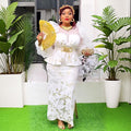 European and american cross-border e-commerce african women's plus size dress  fashion sequin christmas party dress