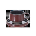 Retro style japanese coffee cup and saucer kiln-turned ceramic cup and saucer high-looking afternoon tea cup latte coffee cup and saucer