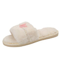 2024 spring/autumn new butterfly flat slippers - women's bestselling, super popular cartoon pearl warm cotton slippers