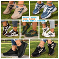 Wholesale women's plus size athletic shoes: new spring korean style, versatile lightweight running shoes, leather casual chunky sneakers