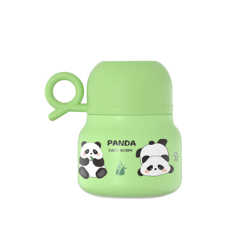 New arrivalcute panda peripheral stew beaker student office worker portable stew kettle good-looking gift cup with spoon