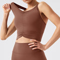 Fashion cross-border environmentally friendly renewable fabric beautiful suspender chest pad yoga clothes pants running sports fitness clothes suit