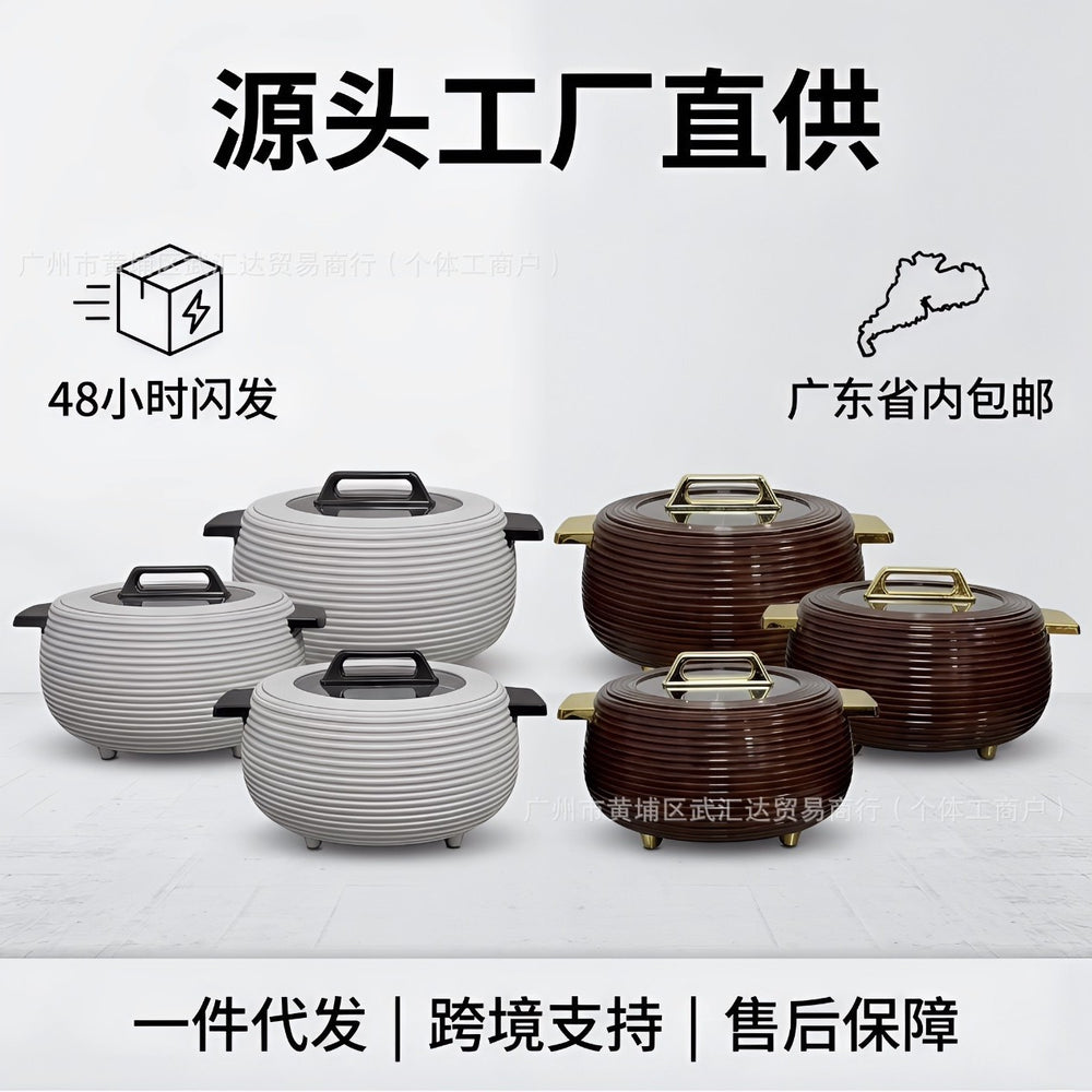 3-piece glass-lid lunch box set - insulated food container - everyday dinnerware