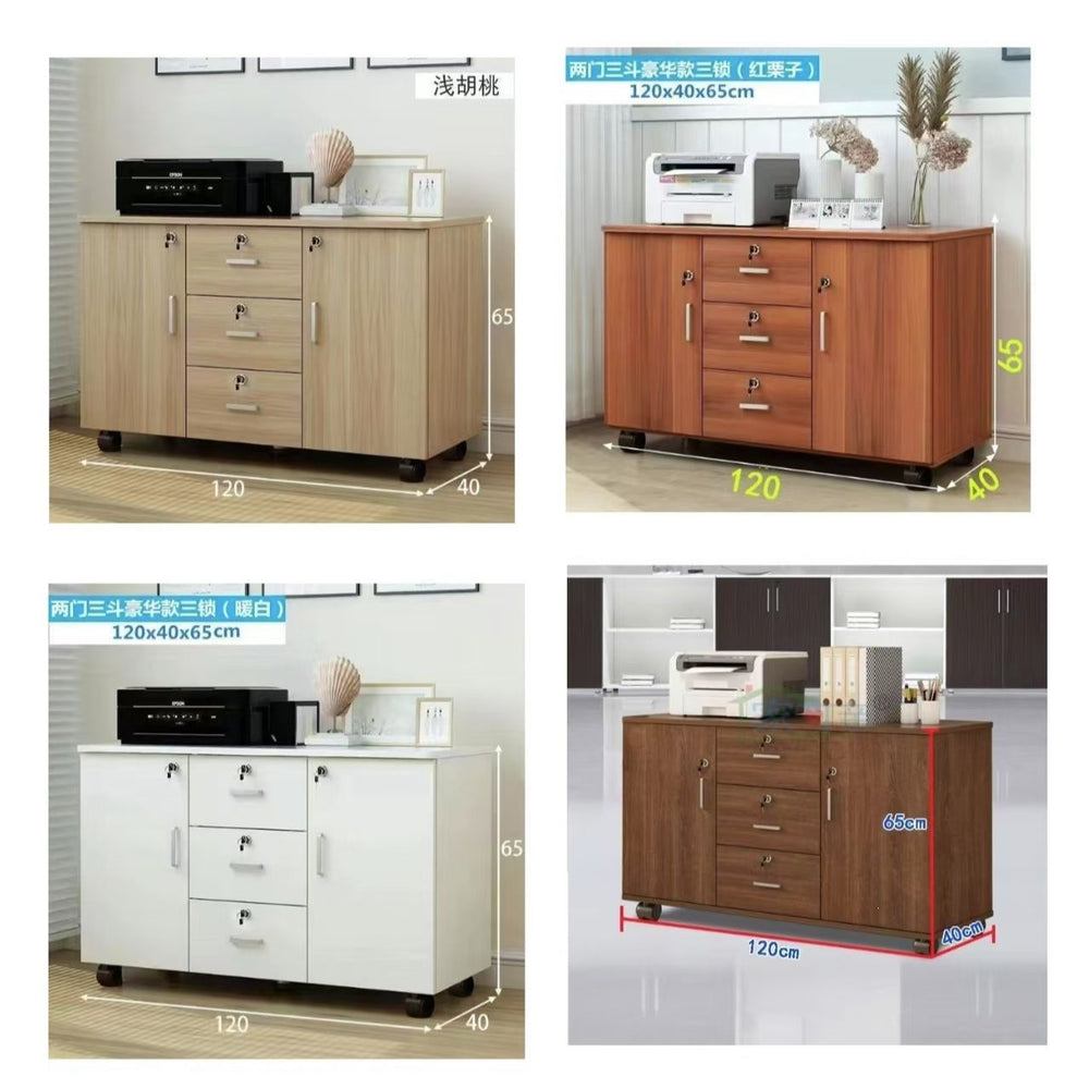 Office file cabinet with lock, storage cabinet, drawer storage cabinet, low cabinet, movable storage cabinet, balcony storage cabinet