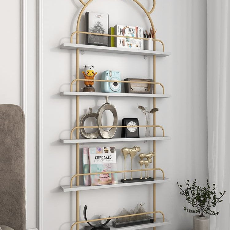 Living room bookshelf storage cabinet kids storage rack iron ultra-thin bookcase gap wall hanging for home door rear picture book shelf