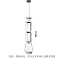 Zhengda home furnishing italian flos import glass height milan led stairwell living room dining room study chandelier