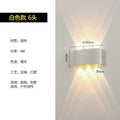 [6 heads] outdoor sand white waterproof wall lamp warm light 6w