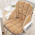 Heated seat cushion and backrest combo - electric heating for office, winter plush warm chair pad, prolonged sitting, removable and washable chair cushion