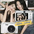 100mp zhao lusi style dual-camera retro student selfie ccd digital camera - high-definition ccd, portable for campus use