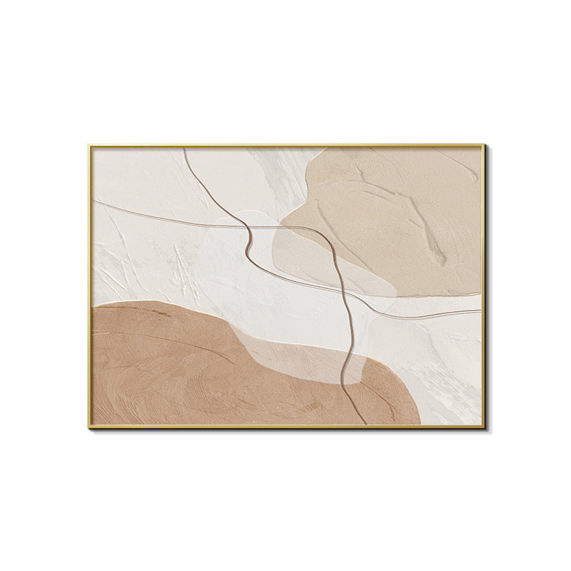 Cream wind meter box decorative painting Morandi mural minimalist abstract art high sense blocking distribution box hanging painting