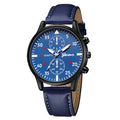Aliexpress new men's versatile fashion watch, hot-selling business two-dial wristwatch, factory direct