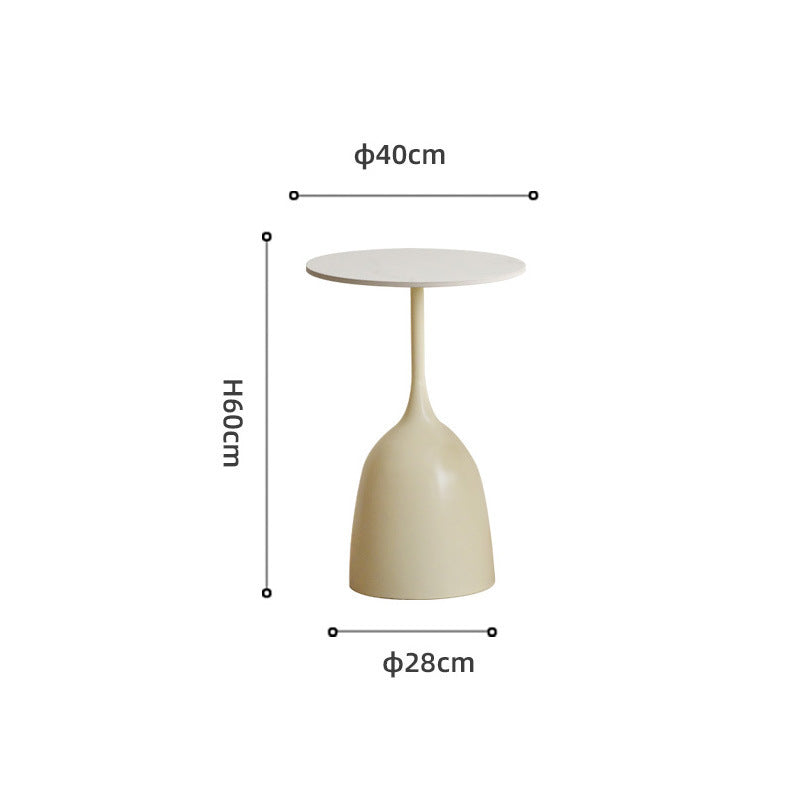 Influencer-approved iron side table - mini coffee table, bedside table, minimalist modern small round table, living room storage shelf