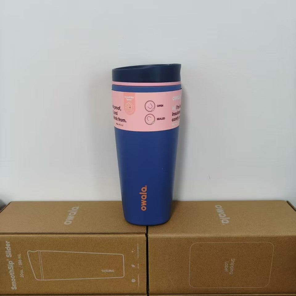 Amazon owala direct drinking coffee cup 304 stainless steel vacuum thermos cup for home office portable cup