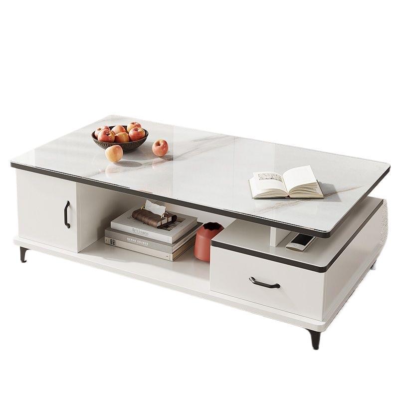 Coffee table for home living room tv cabinet light luxury minimalist modern small apartment tea table european style tempered glass table
